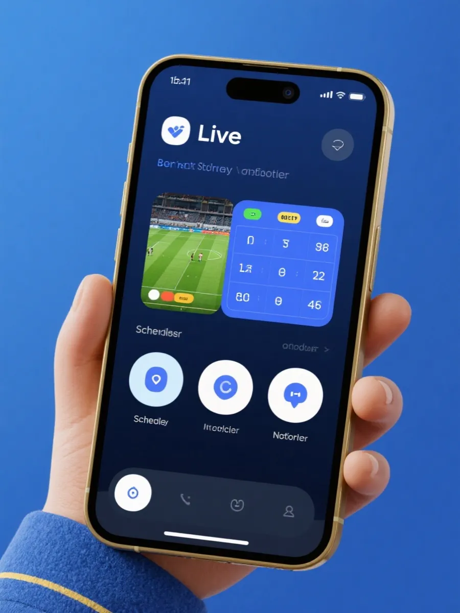 亚冠直播App界面示意图